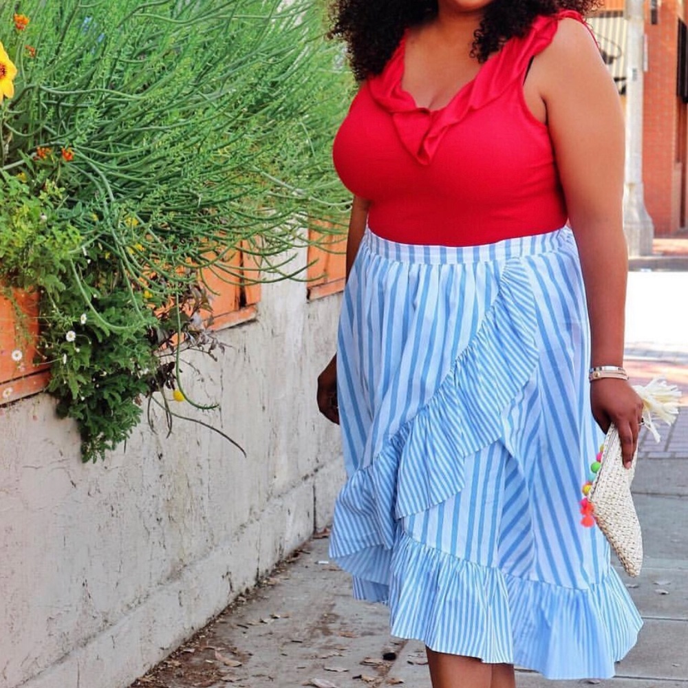 Who What Wear Ruffle Skirt Size XL
